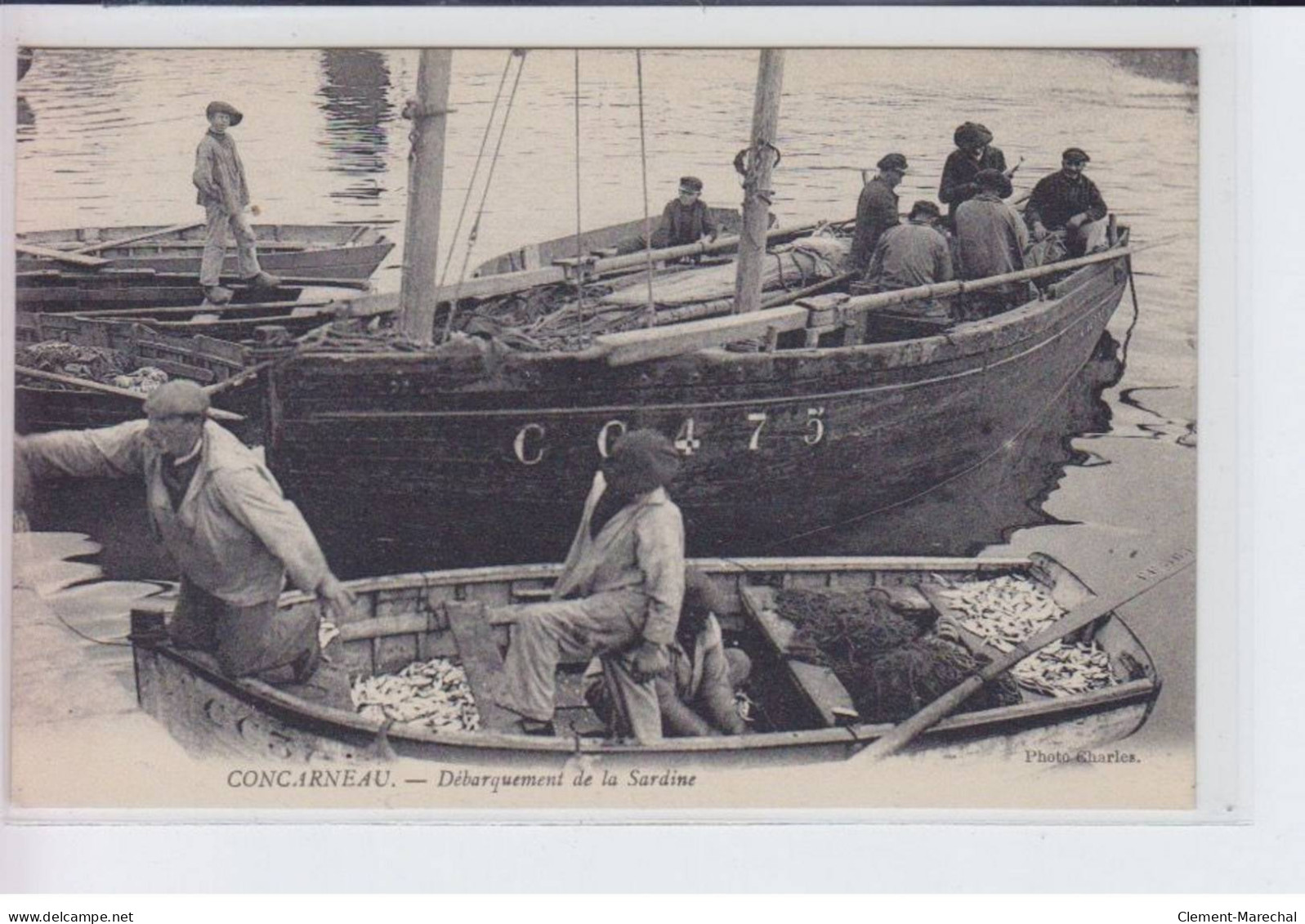 CONCARNEAU: Débarquement De La Sardine - Très Bon état - Concarneau