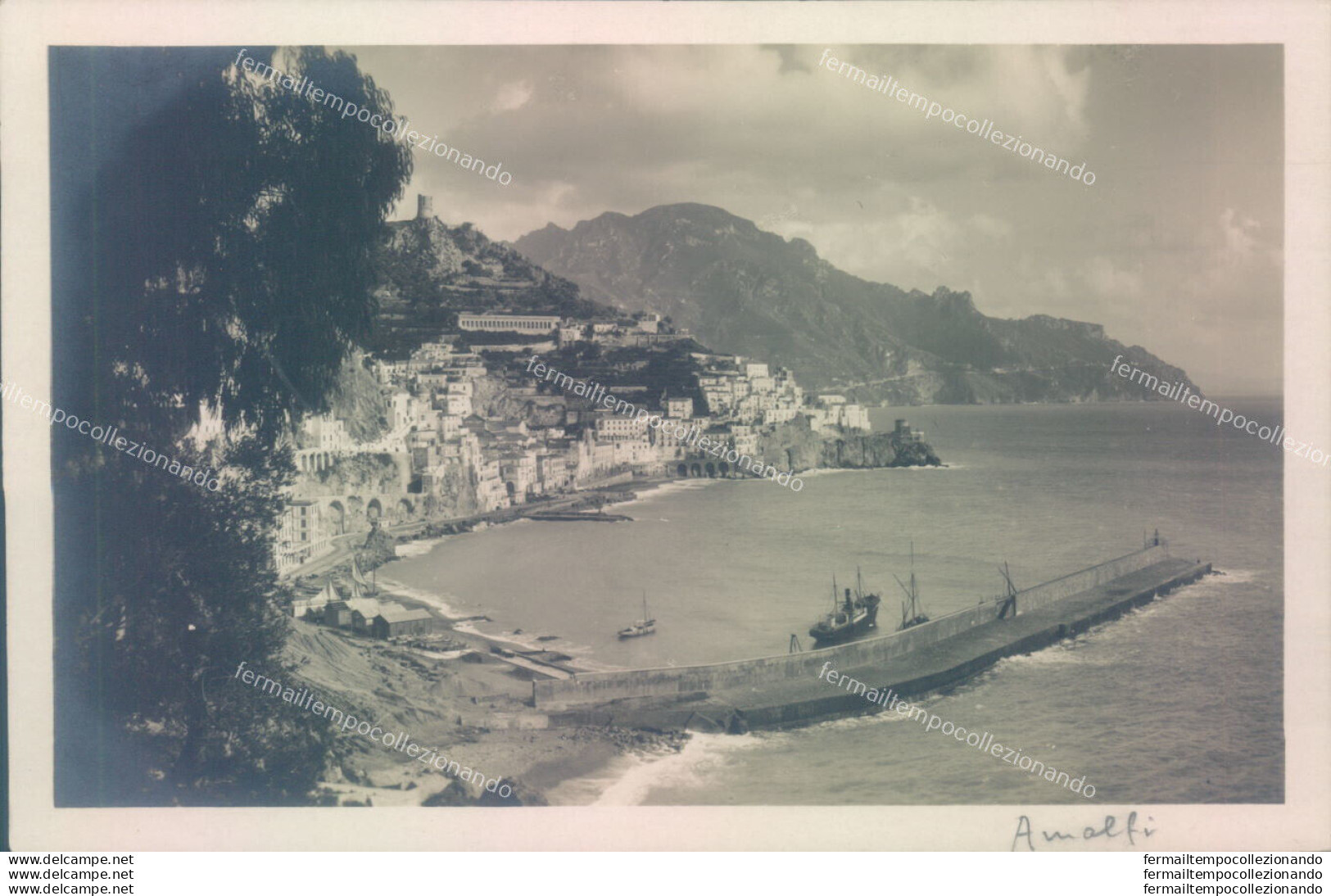 Aa220 Cartolina Fotografica Amalfi  Provincia Di Salerno - Salerno