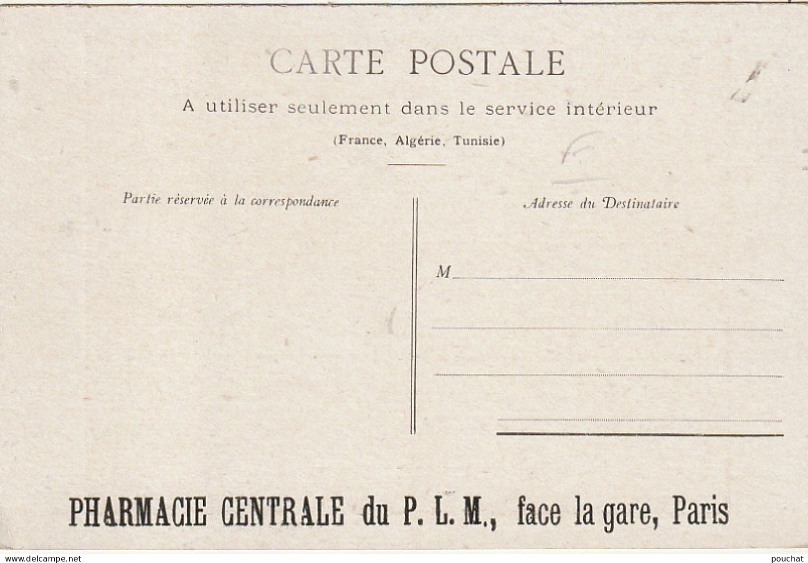 HO Nw (6) " TRIEUSE DE TOMATES " - ILLUSTRATEUR - CARTE PUBLICITAIRE PHARMACIE CENTRALE DU P. L. M. , PARIS - Advertising