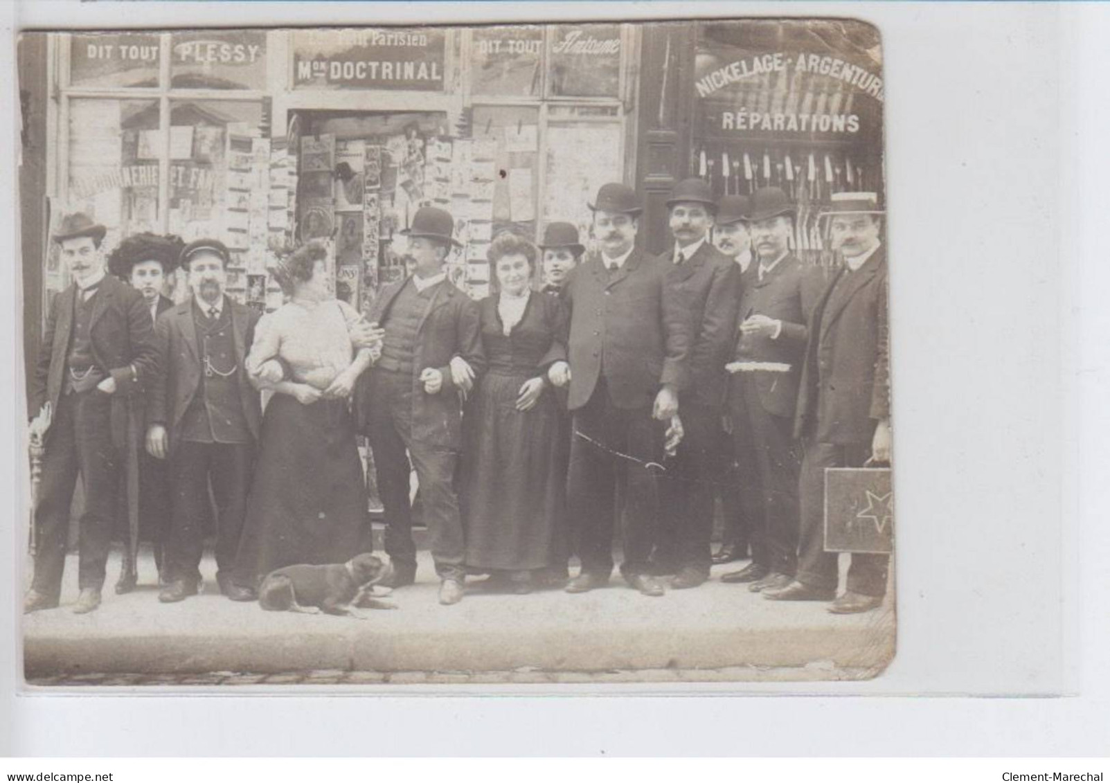 FRANCE: Le Petit Parisien, Mon. Doctrinal, Nickelage-argenturier Réparation, Maroquinerie - état (carte Coupée) - Fotos