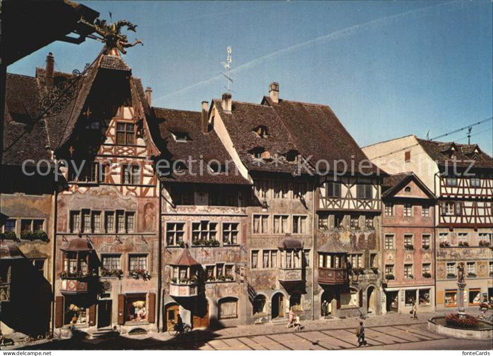 12592181 Stein Rhein Farbige Haeuser Stein Rhein - Sonstige & Ohne Zuordnung