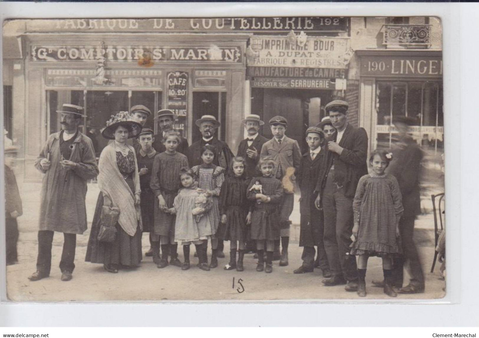 FRANCE: Fabrique De Coutellerie Comptoir Saint-martin, Imprimerie Bour A. Dupat, Serrurerie, Personnages - Très Bon état - Photos