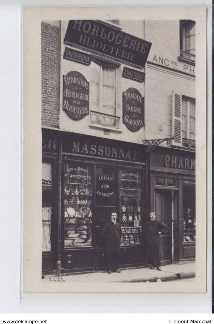 FRANCE: Horlogerie Bijouterie Orfevrerie Lunetterie, Travail Soigné Garanti, Massonnat, Achat Or Argent - Très Bon état - Photos