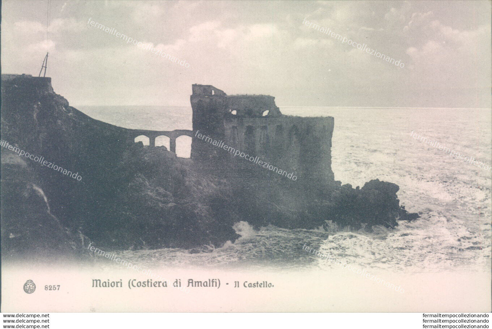 Aa184 Cartolina Maiori Il Castello Provincia Di Salerno - Salerno