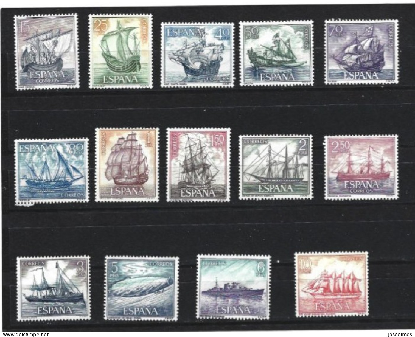 TIMBRES SERIE TRANSPORT MARITIME N°1257-70 NEUF** Y&T MNH 14VLS - Neufs