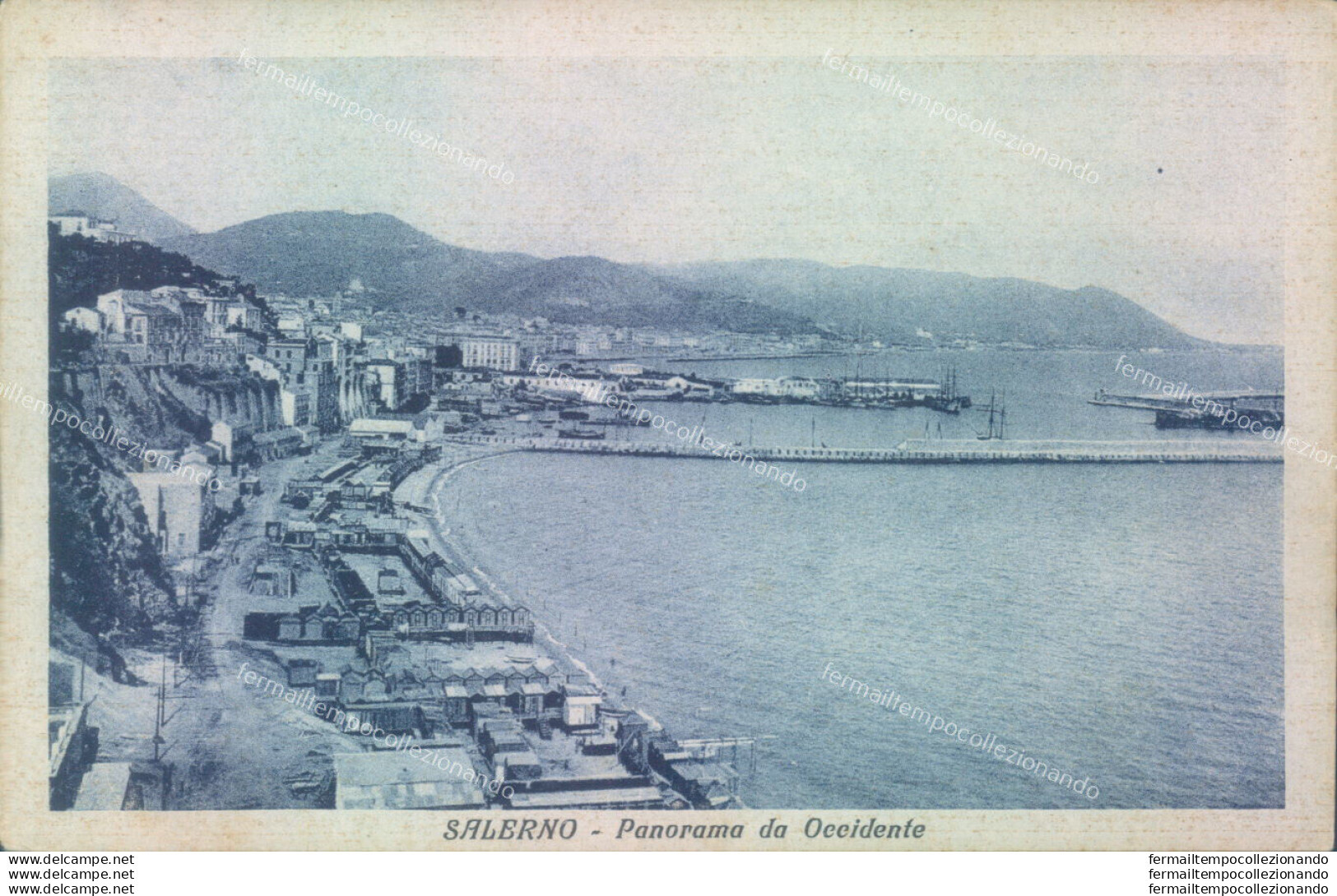 Aa17  Cartolina Salerno Citta' Riproduzione Anni 50-60 - Salerno