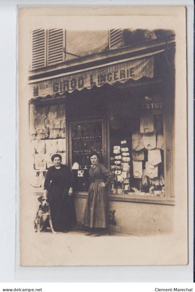 FRANCE: Maison Girod Lingerie, Chien, Commerce De Textile - Très Bon état - Photos