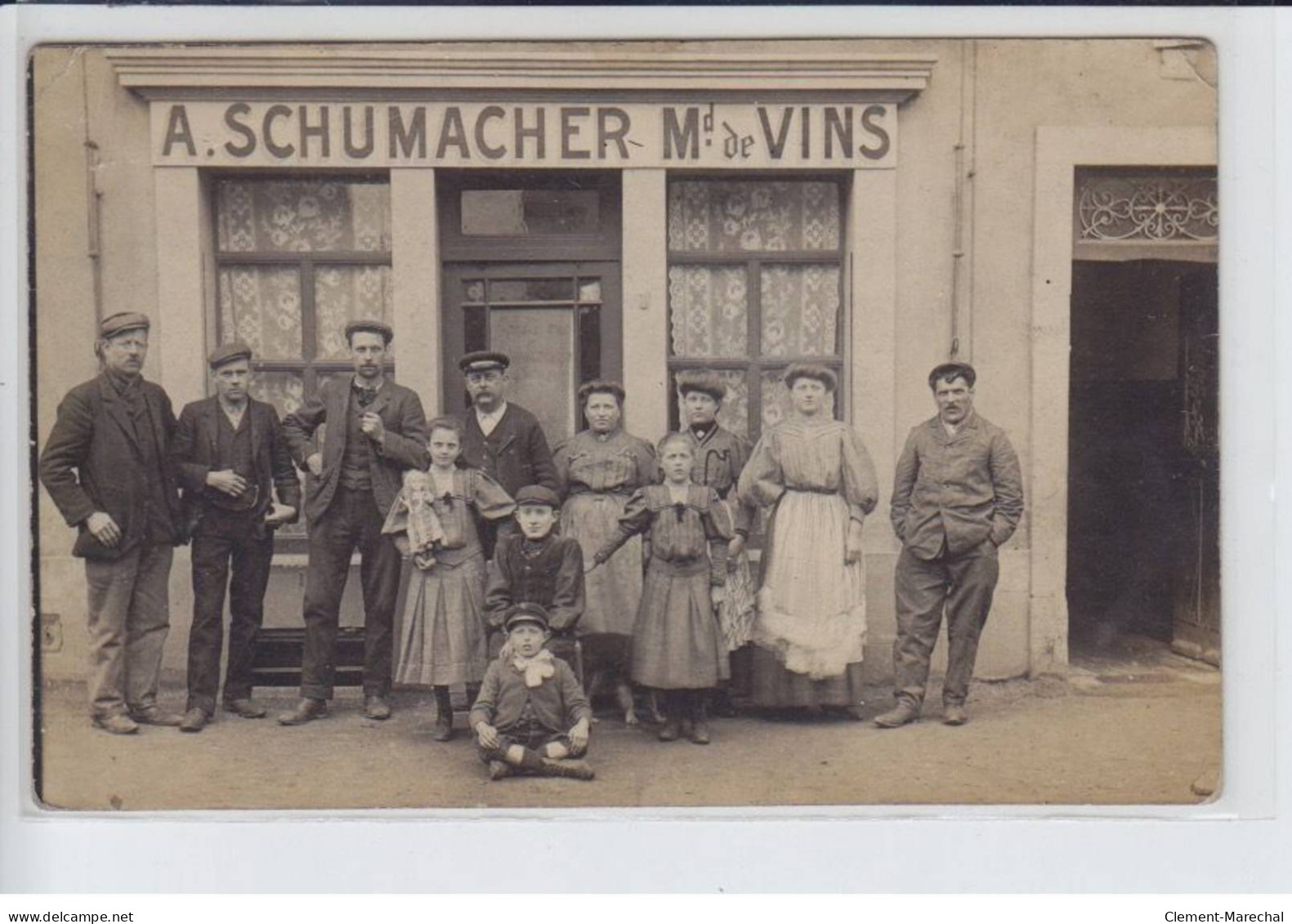 FRANCE: A. Schumacher Md De Vins, Personnages Devant Boutique - Très Bon état - Fotos