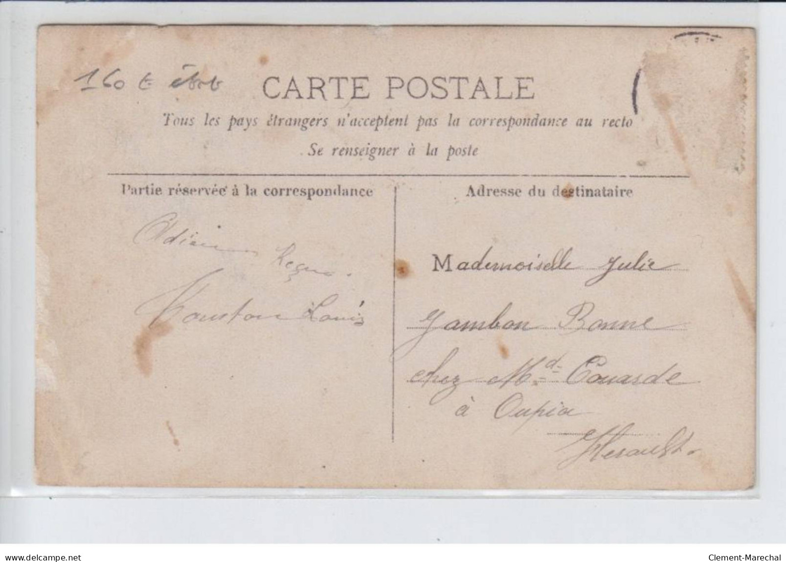 FRANCE - Coiffeur De Dames, Service Antiseptique, Barbe 20., Taille 30., P. Chatulier(?) - état - Photos