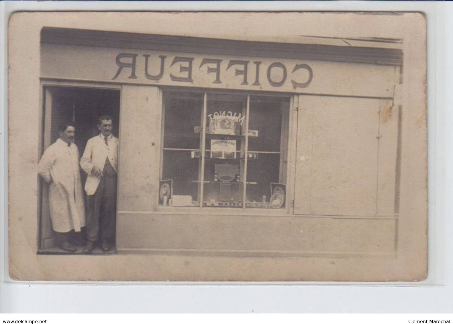 FRANCE: Coiffeur Mignot, Photo Inversé - Très Bon état - Fotos