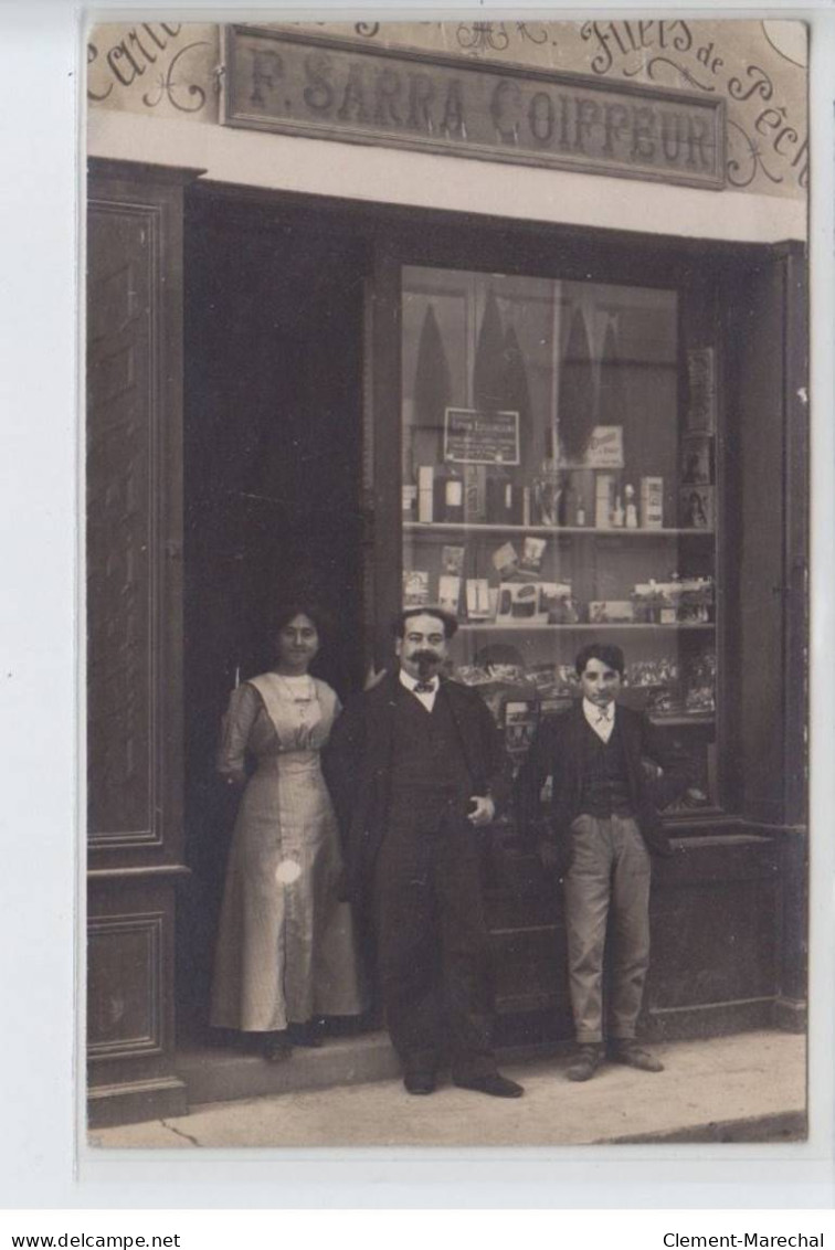 FRANCE - F. Sarra Coiffeur, Filets De Pêche, Lotion Estradelline - état - Photos