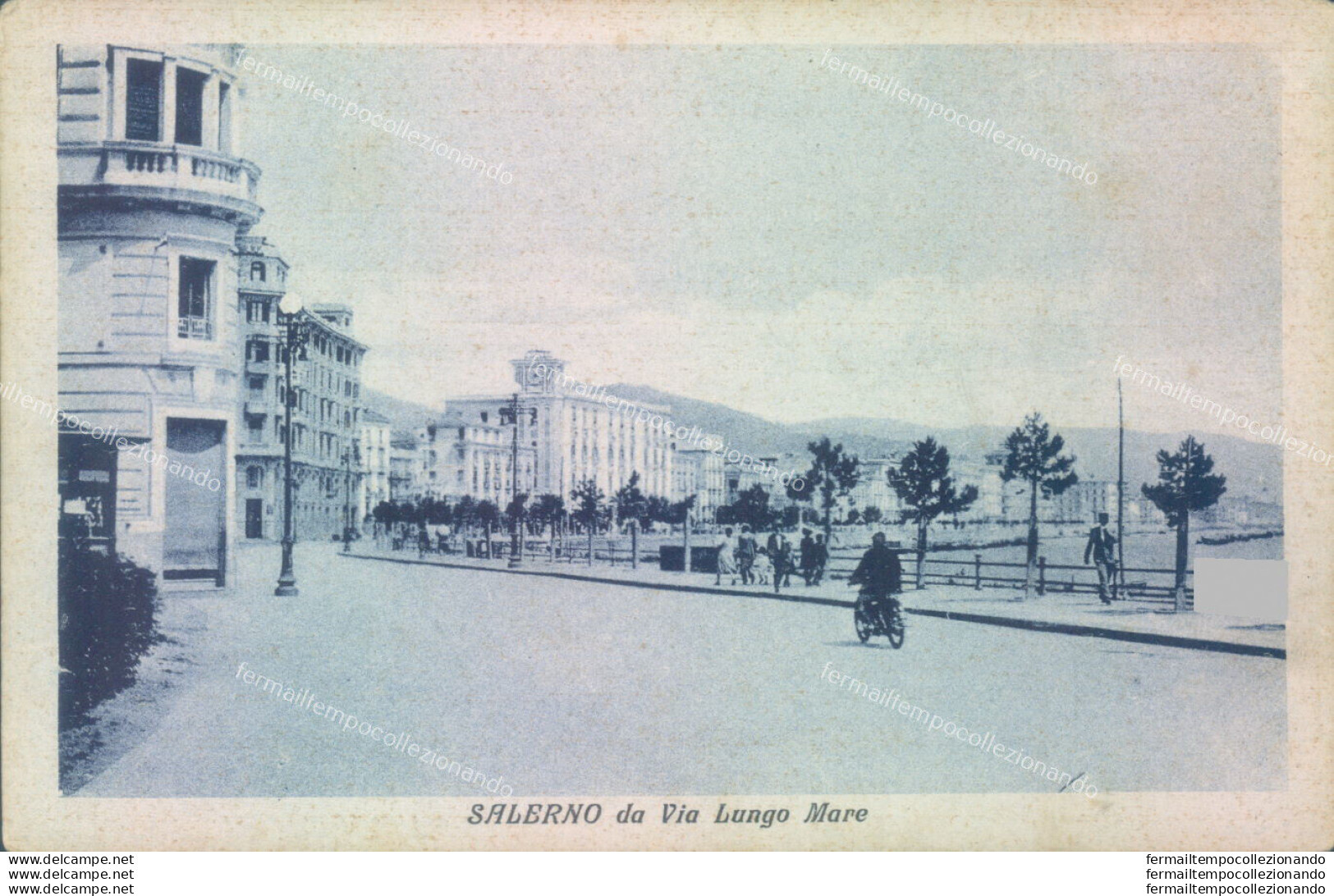 Aa13  Cartolina Salerno Citta' Riproduzione Anni 50-60 - Salerno