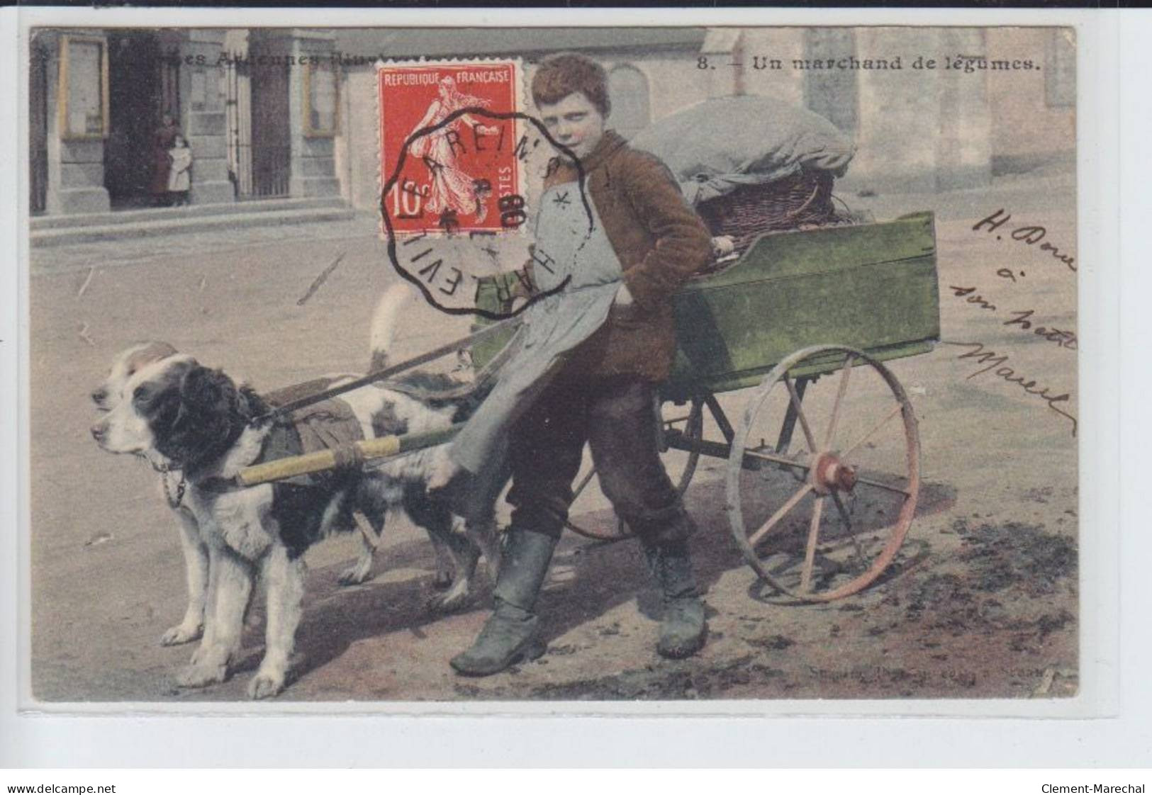 ARDENNES: Un Marchand De Légumes, Voiture à Chien - Très Bon état - Sonstige & Ohne Zuordnung