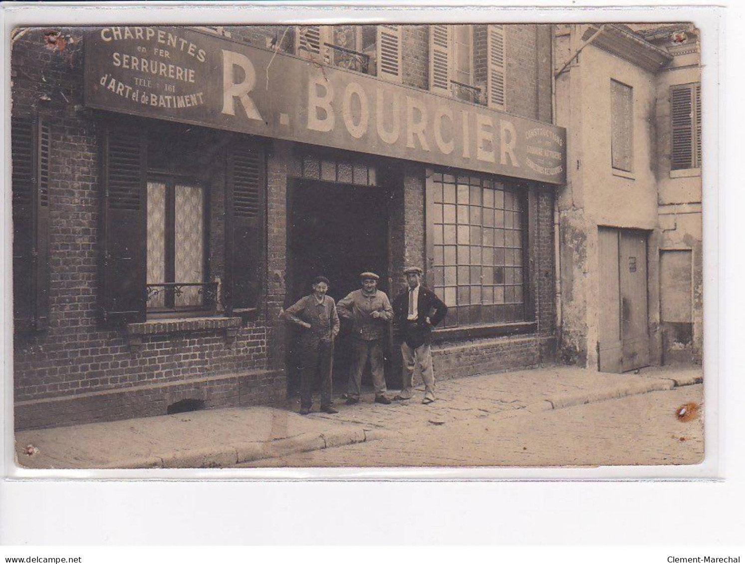 MERU - Carte Photo - Charpentes En Fer Et Constructions Métalliques - R. Bourcier - état - Meru