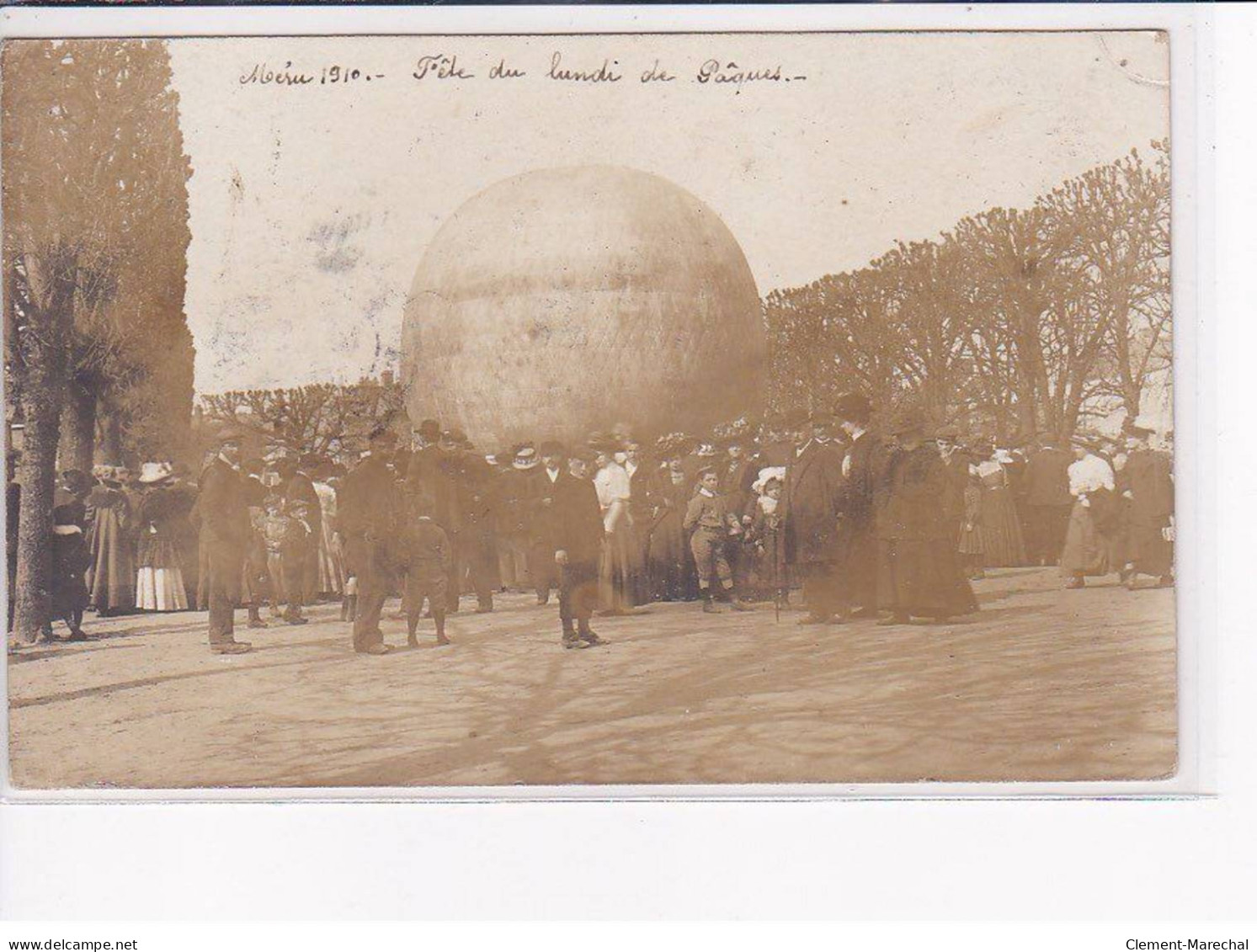 MERU - Carte Photo - Ballon Rond - 1910 - Très Bon état - Meru