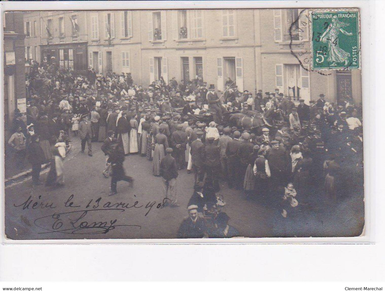 MERU - Carte Photo - Fête - Attelage - Très Bon état - Meru