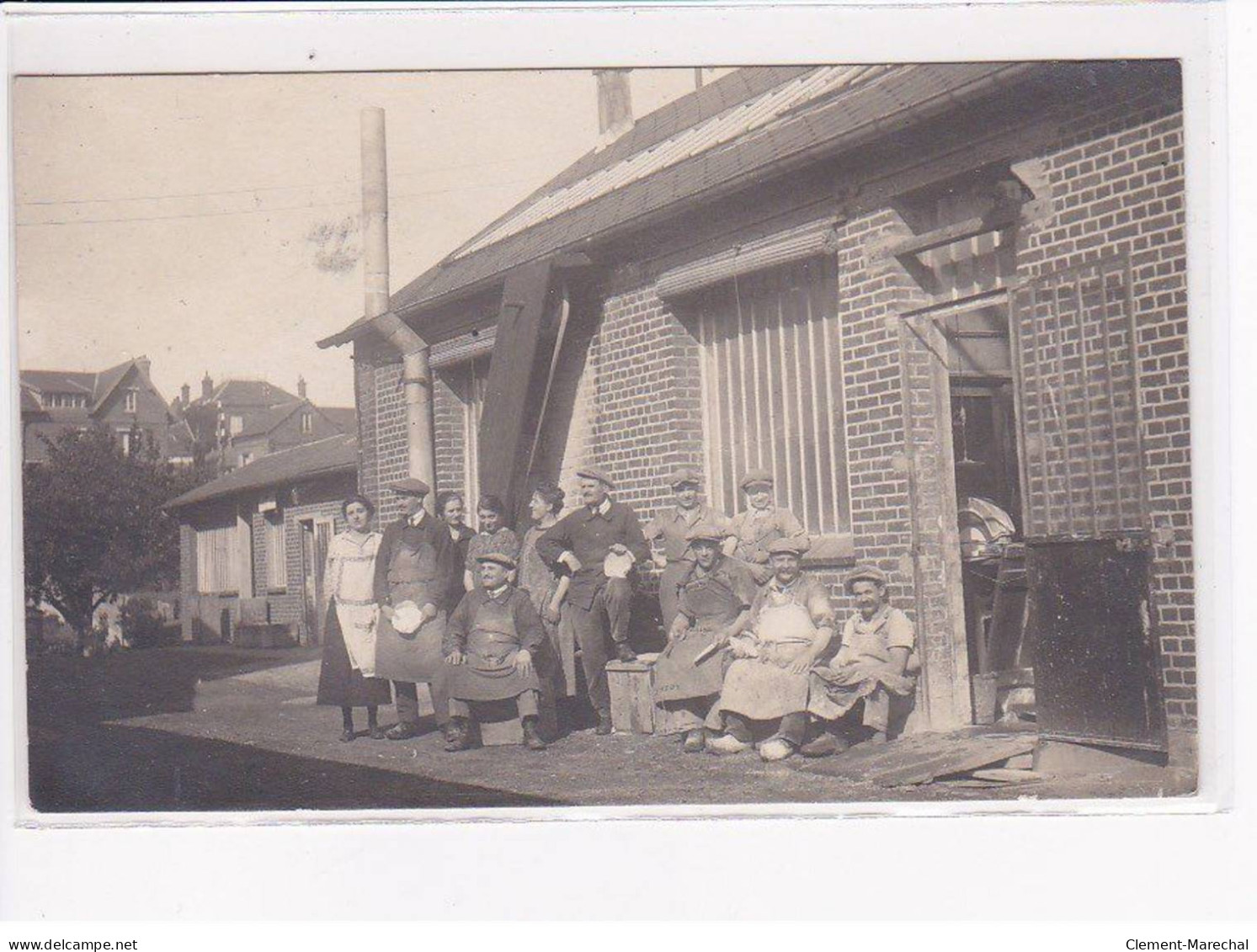 MERU - 4 CPA/1 petite photo - Usine Poulet - Maison Poulet Rue Camille Desmoulins - très bon état