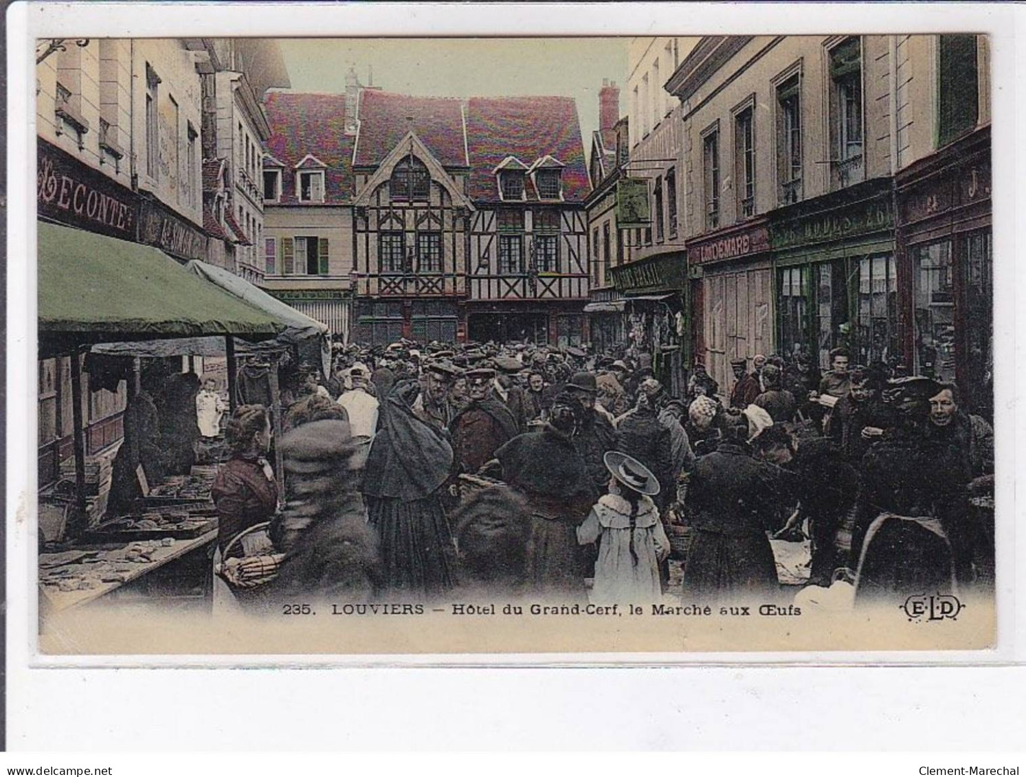 LOUVIERS: Hôtel Du Grand-cerf, Le Marché Aux Oeufs - Très Bon état - Louviers