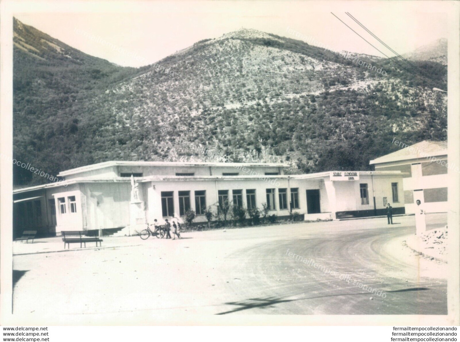 A1090 Bozza Fotografica S.pietro Al Tanagro Scuole Elementa Provincia Di Salerno - Salerno