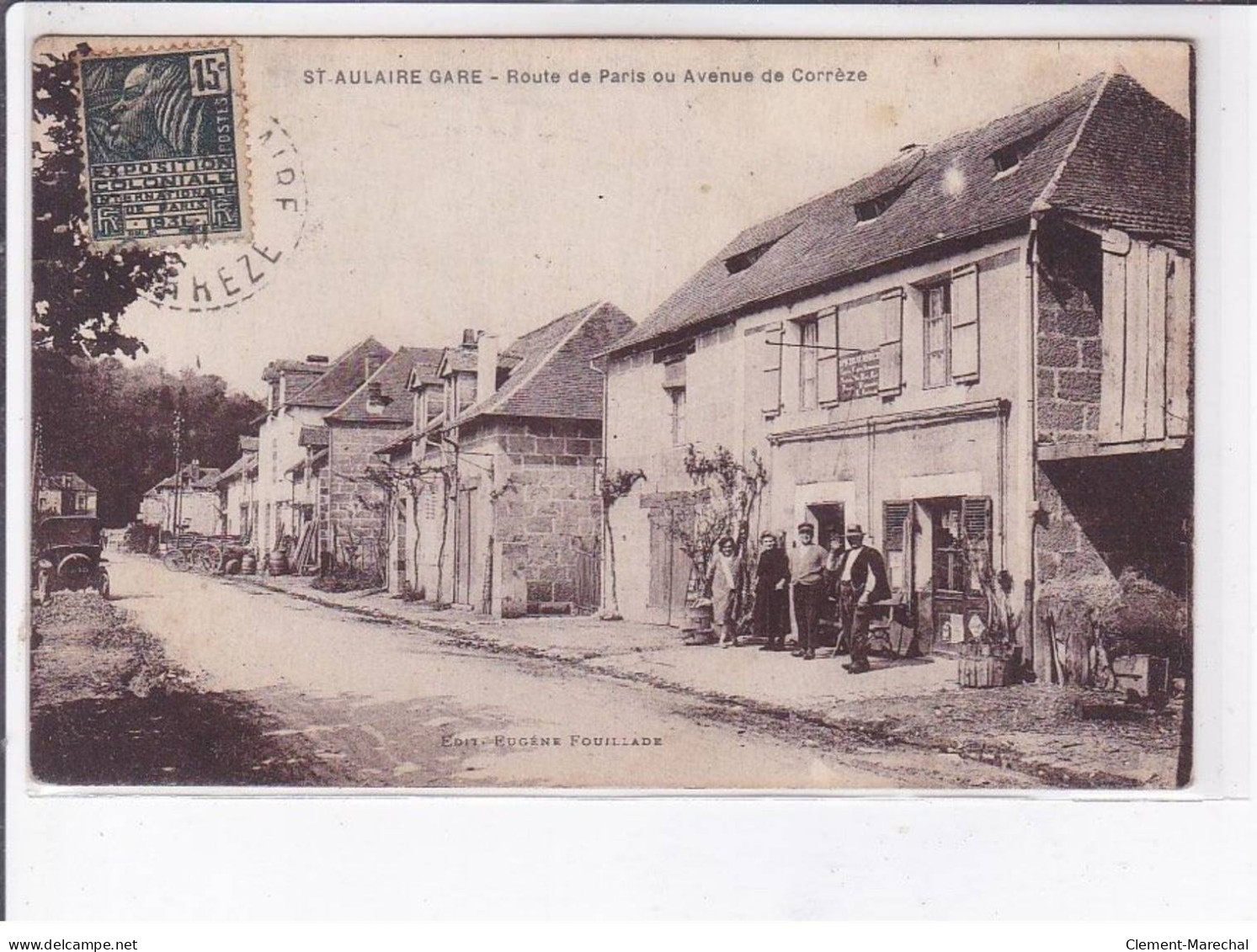 SAINT-AULAIRE GARE: Route De Paris Ou Avenue De Corrèze - état - Sonstige & Ohne Zuordnung