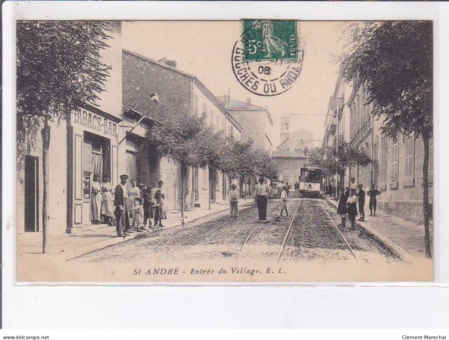 SAINT-ANDRE: Entrée Du Village, Tramway - Très Bon état - Andere & Zonder Classificatie