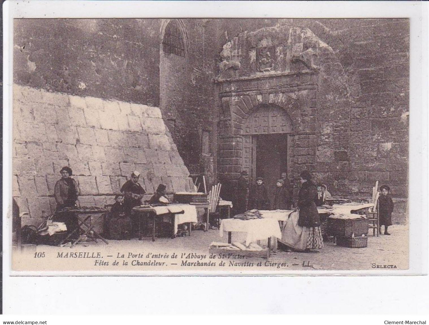 MARSEILLE: La Porte D'entrée De L'abbaye De Saint-victor, Fêtes De La Chandeleur - Très Bon état - Zonder Classificatie