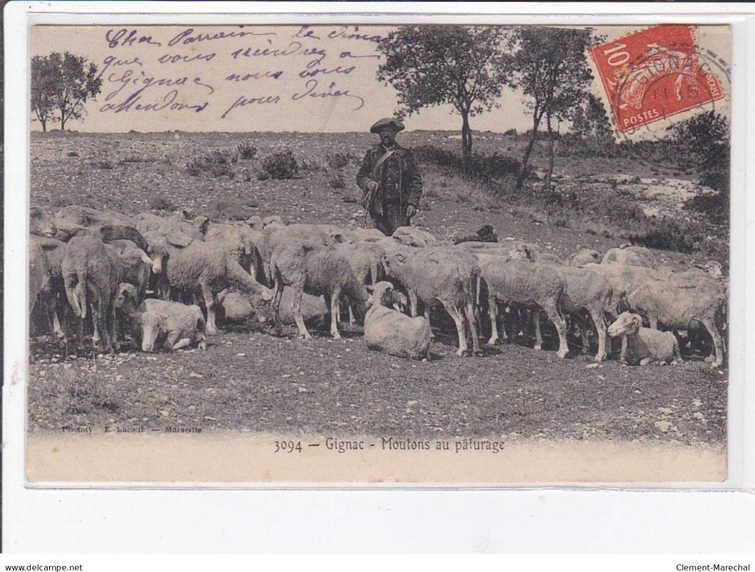 GIGNAC: Moutons Au Pâturage - Très Bon état - Other & Unclassified