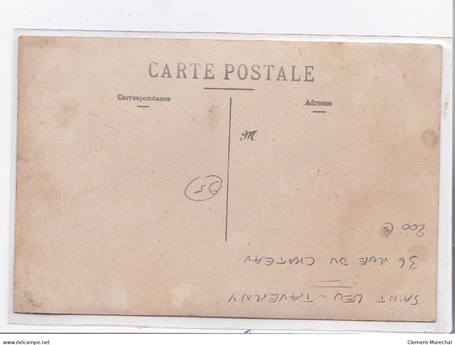 SAINT-LEU-TAVERNY: Carte Photo Du Magasin "a La Ville De Milan" De Pierre LManganelli -36 Rue Du Chateau - Très Bon état - Winkels