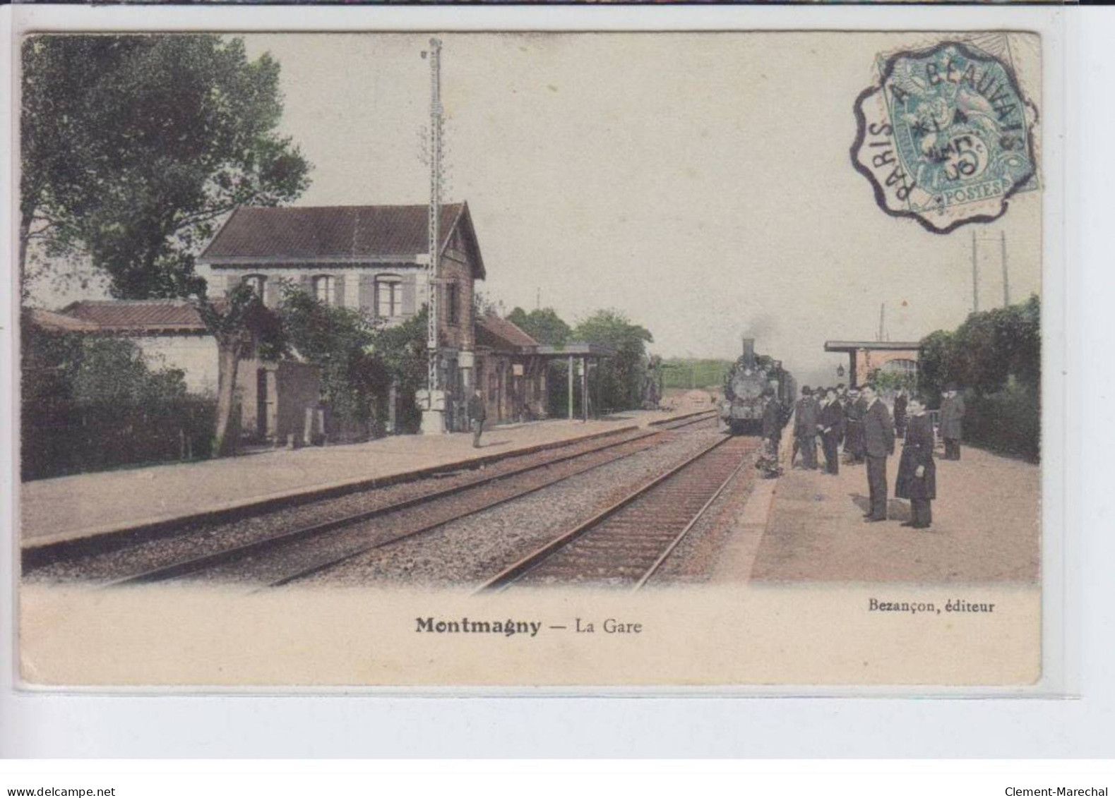 MONTMAGNY: La Gare, Le Train - Très Bon état - Montmagny