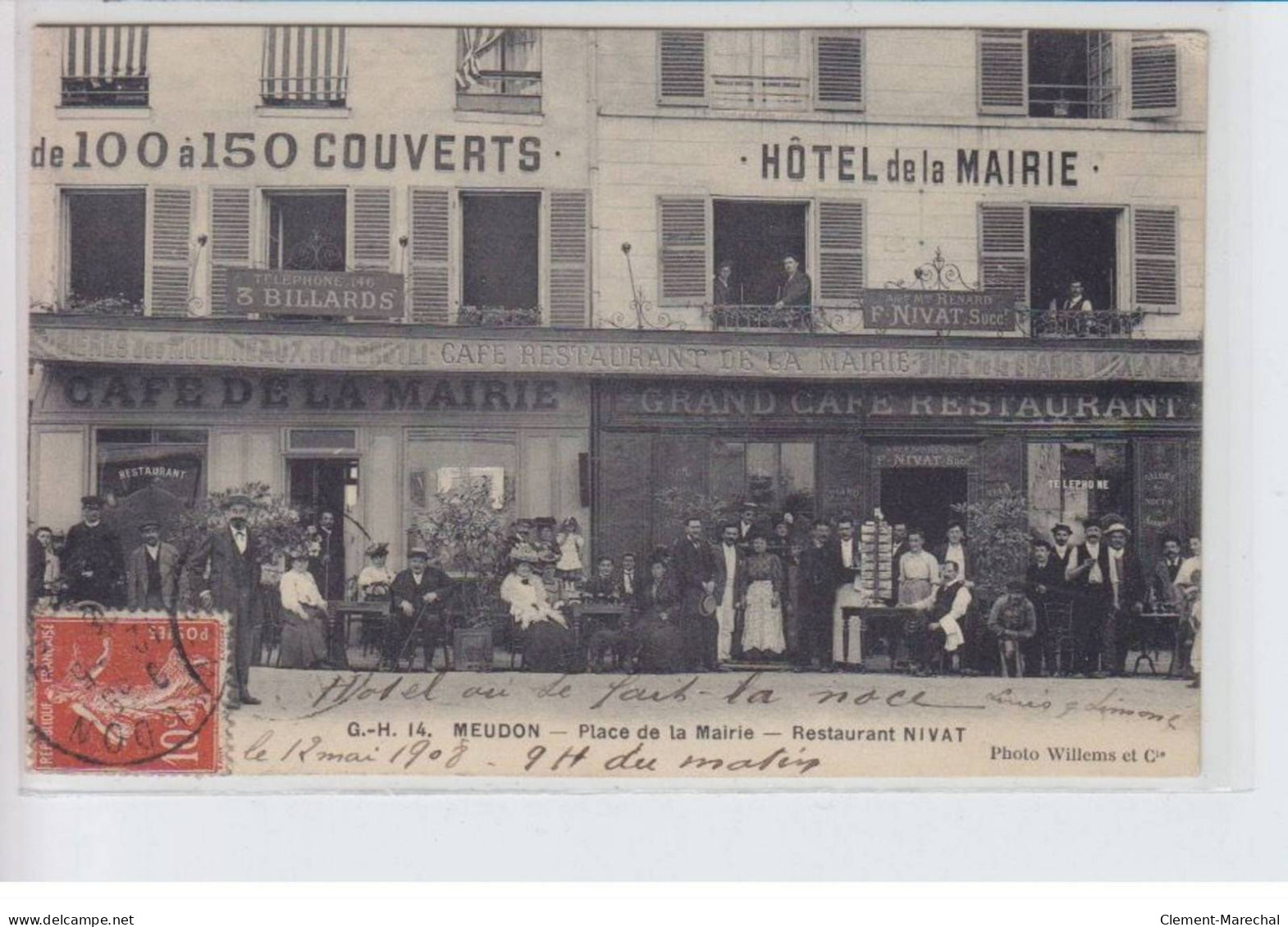 MEUDON: Place De La Mairie, Restaurant Nivat, Hotel De La Mairie - Très Bon état - Meudon