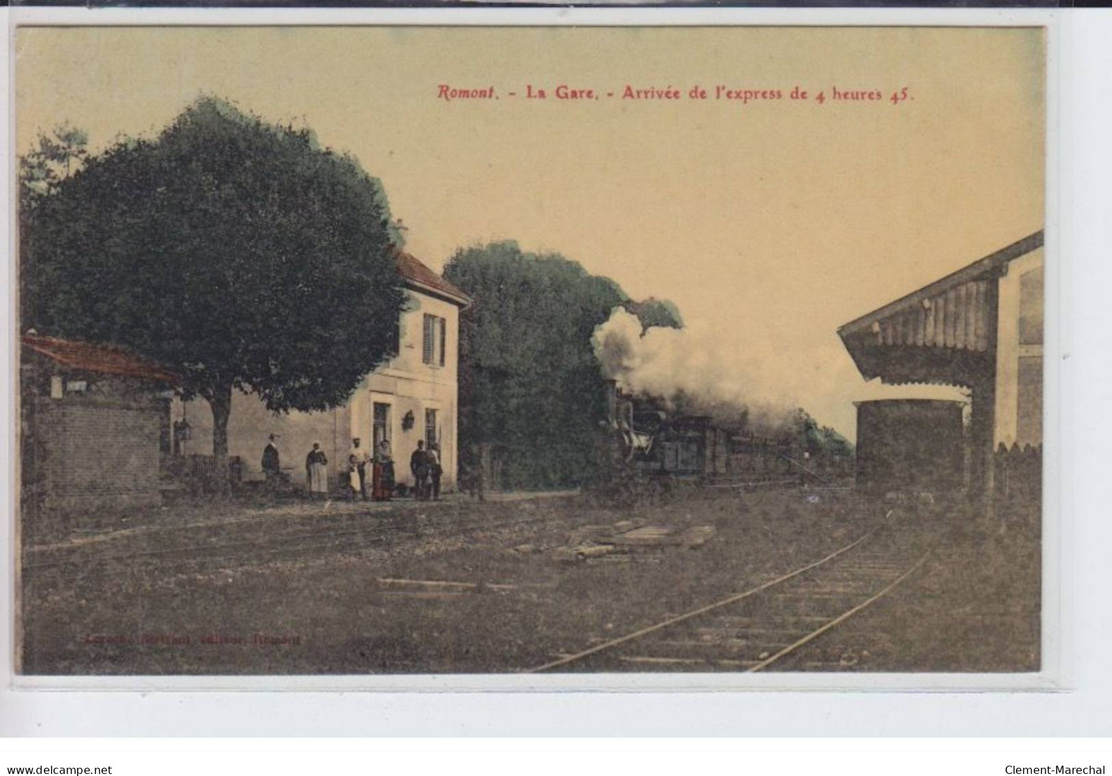 ROMONT: La Gare, Arrivée De L'express De 4 Heures 45 - Très Bon état - Altri & Non Classificati