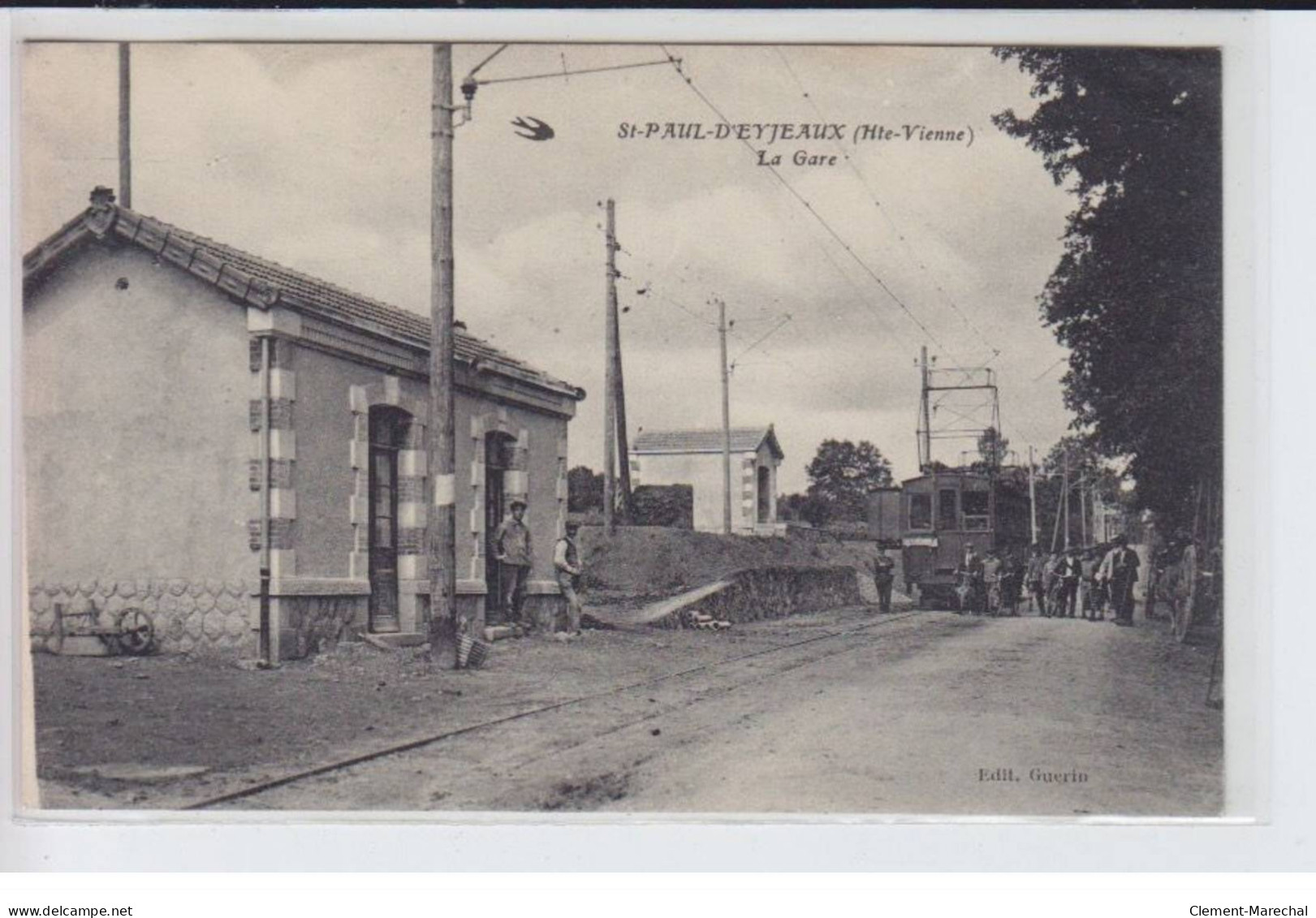 SAINT-PAUL-D'EYJEAUX: La Gare, Train - Très Bon état - Otros & Sin Clasificación