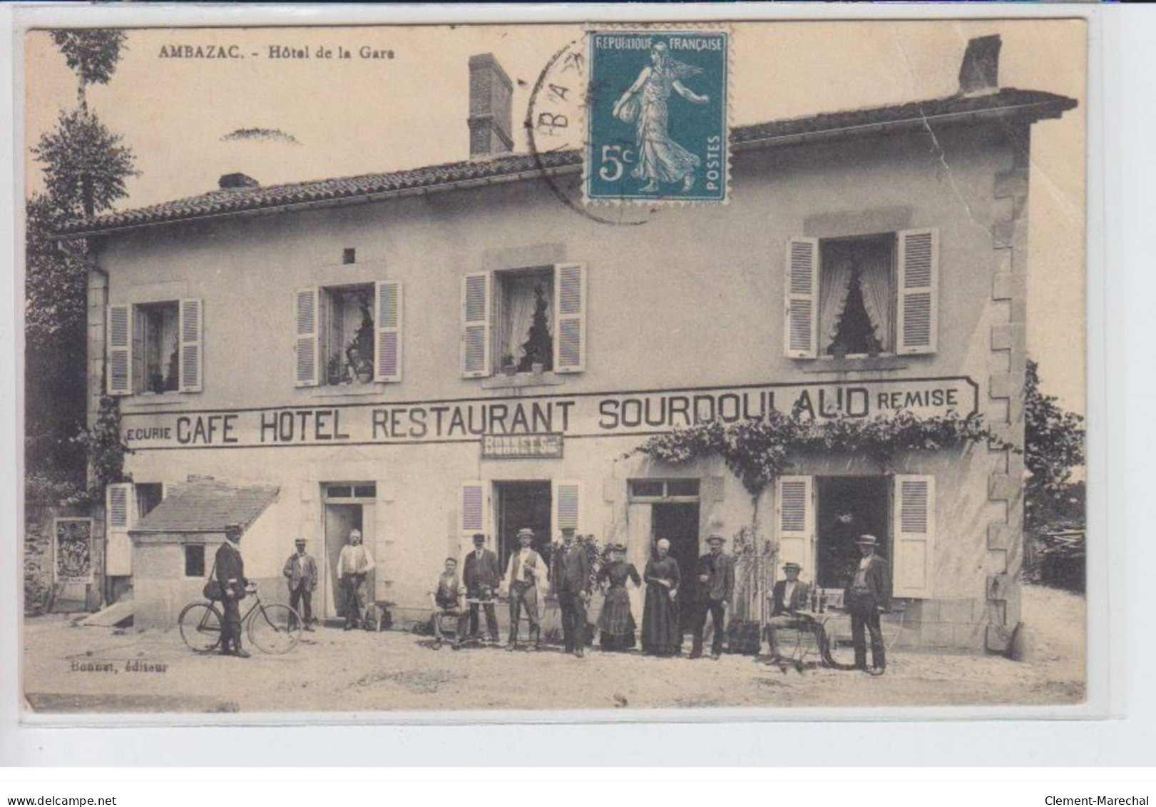 AMBAZAC: Hôtel De La Gare, Restaurant Sourdoulaud Remise Ecurie - état - Ambazac