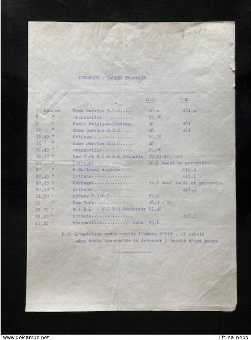 Tract Presse Clandestine Résistance Belge WWII WW2 'Journaux - Parles Français' - Documenten