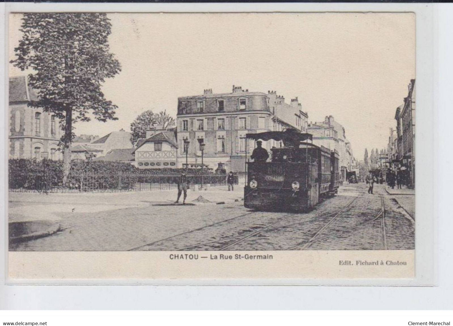 CHATOU: La Rue Saint-germain, Tramway - Très Bon état - Chatou