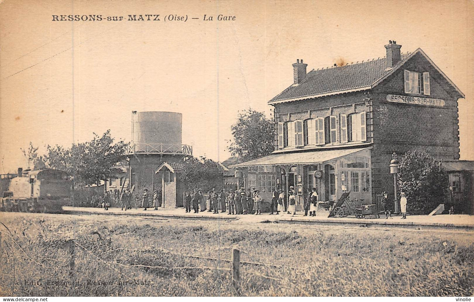 24-5383 : RESSONS-SUR-MATZ. LA GARE DE CHEMIN DE FER - Ressons Sur Matz