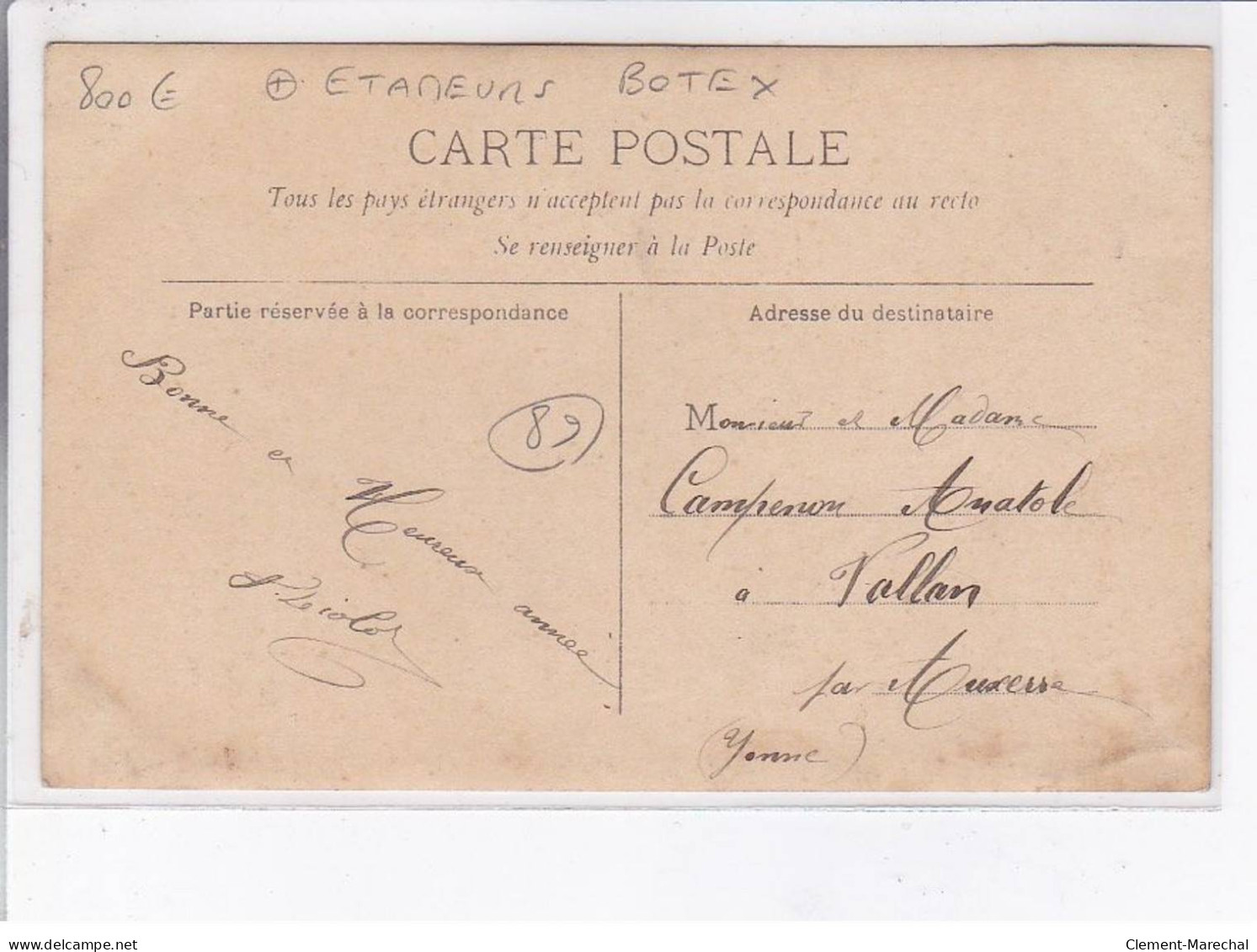 AUXERRE: Carte Photo Des étameurs De La Famille Botex - Très Bon état - Auxerre