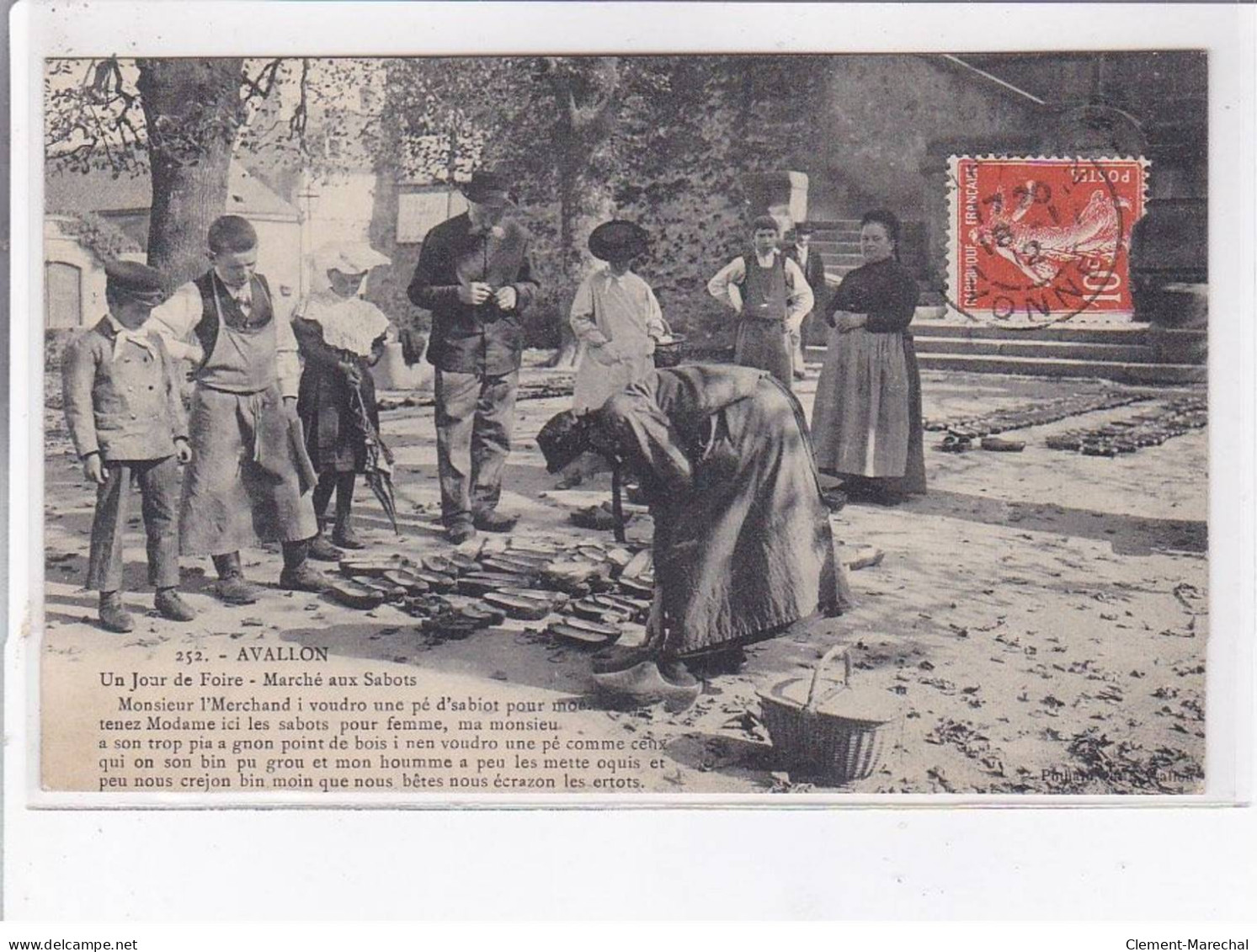 AVALLON: Un Jour De Foire, Marché Aux Sabots - Très Bon état - Avallon