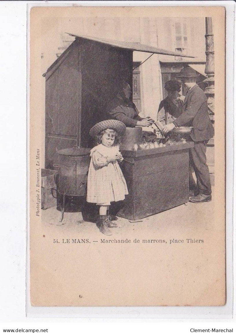 LE MANS: Marchande De Marrons, Place Thiers - Très Bon état - Le Mans