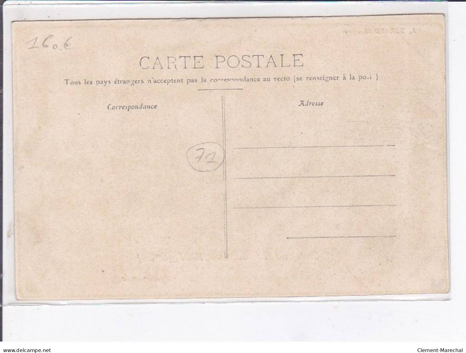 SAONE ET LOIRE: Arrêt Du Train Aux Fougérer(?) (Iguerande), Crue Du 17 Octobre 1907, Attelage - Très Bon état - Otros & Sin Clasificación