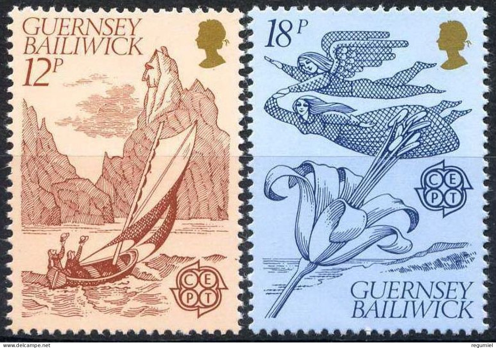 Guernsey 217/218 ** MNH. 1981 - Guernsey