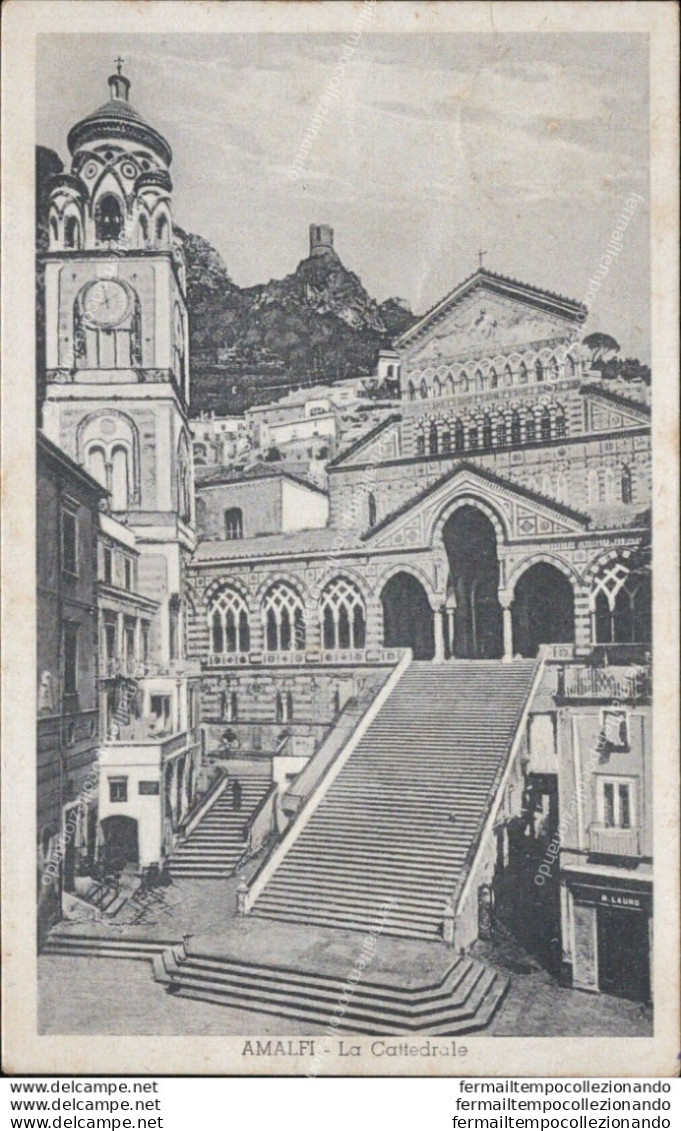 Ar345 Cartolina Amalfi La Cattedrale 1936 Provincia Di Salerno - Salerno