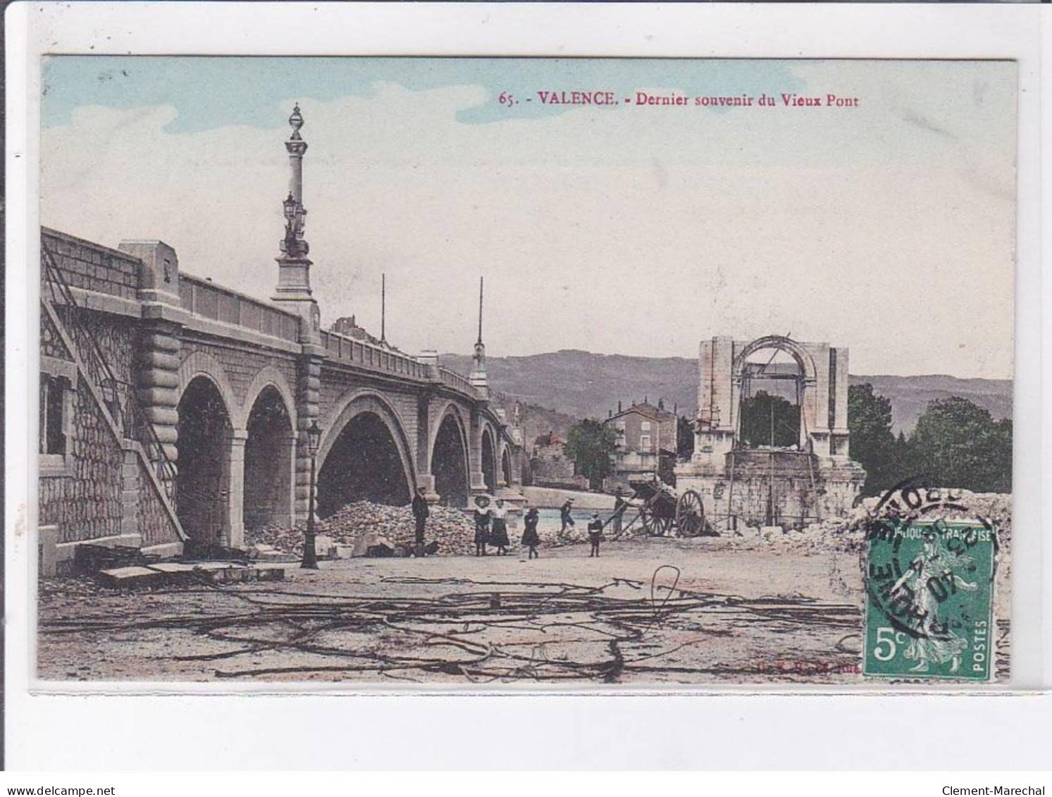 VALENCE: Dernier Souvenir Du Vieux Pont - Très Bon état - Valence