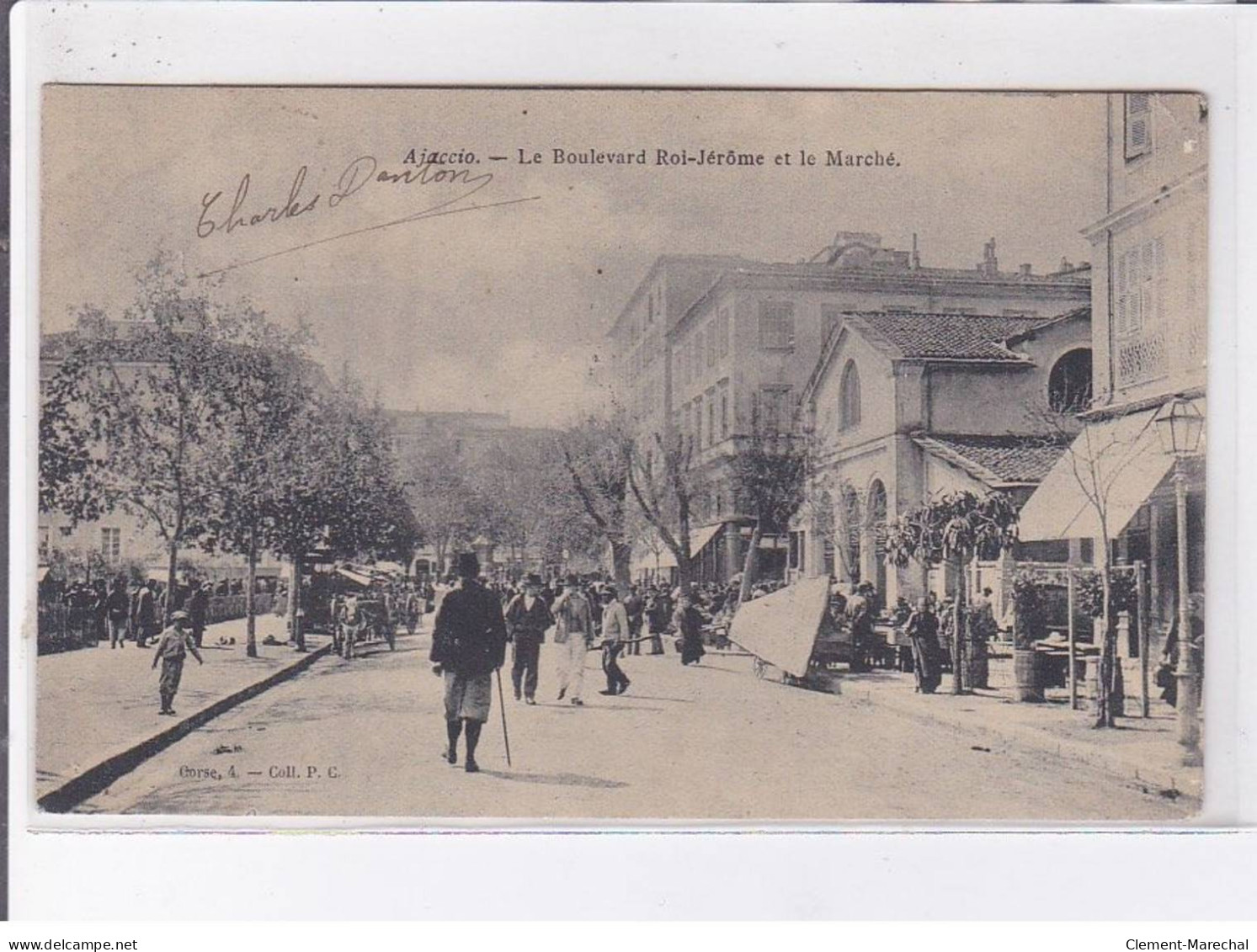 AJACCIO: Le Boulevard Roi-jérôme Et Le Marché - Très Bon état - Ajaccio