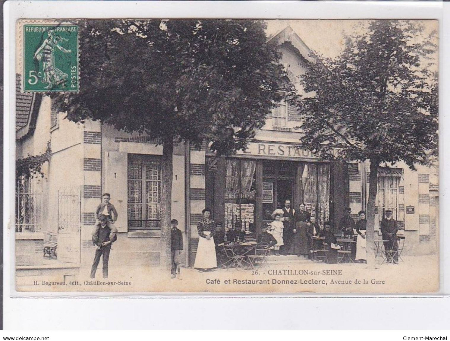 CHATILLON-sur-SEINE: Café Et Restaurant Donnez-leclerc, Avenue De La Gare - Très Bon état - Chatillon Sur Seine