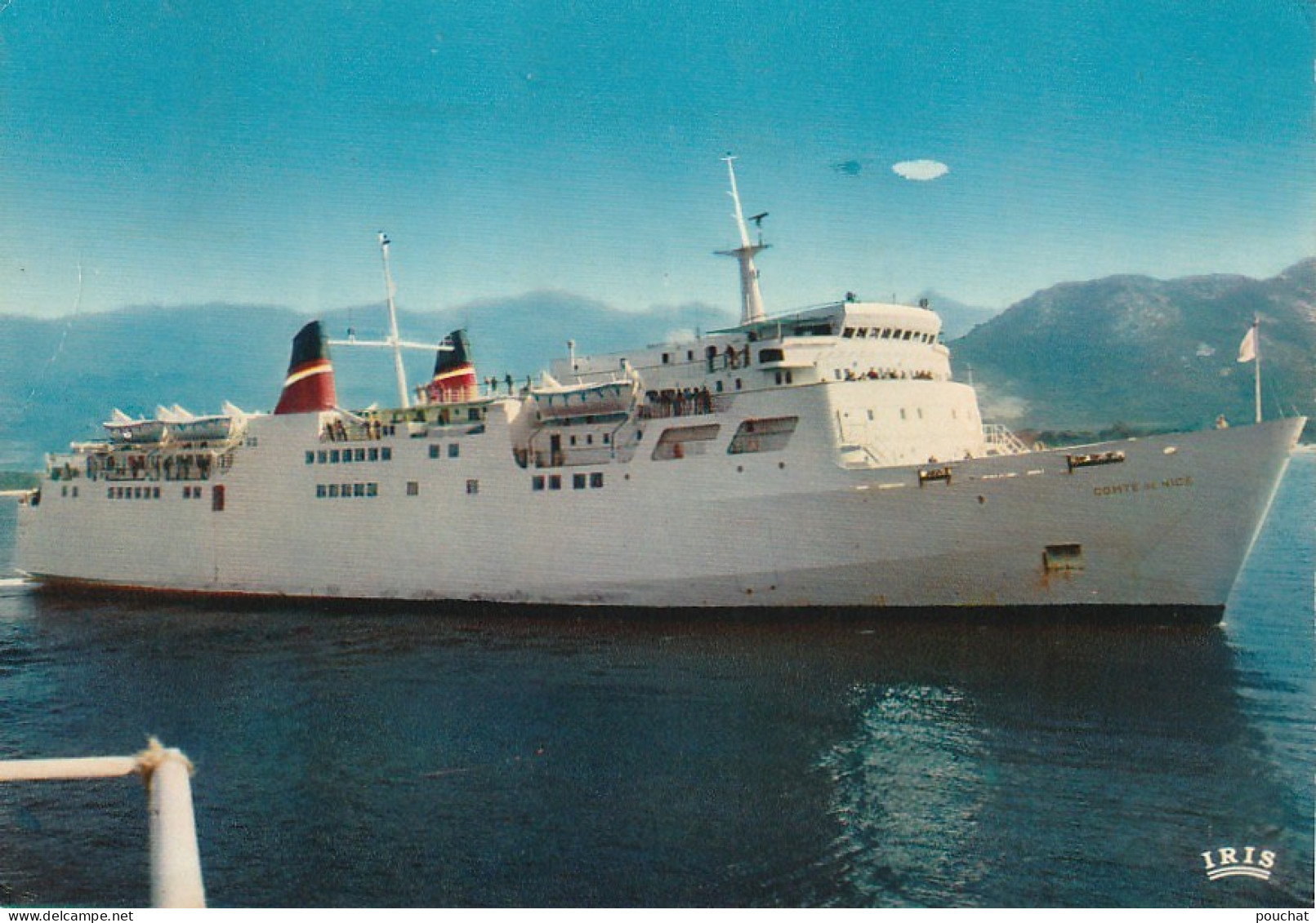 HO Nw (11) CORSE ( 20 ) -" LE COMTE DE NICE " - CAR FERRY DE LA COMPAGNIE GENERALE TRANSATLANTIQUE - 2 SCANS - Dampfer