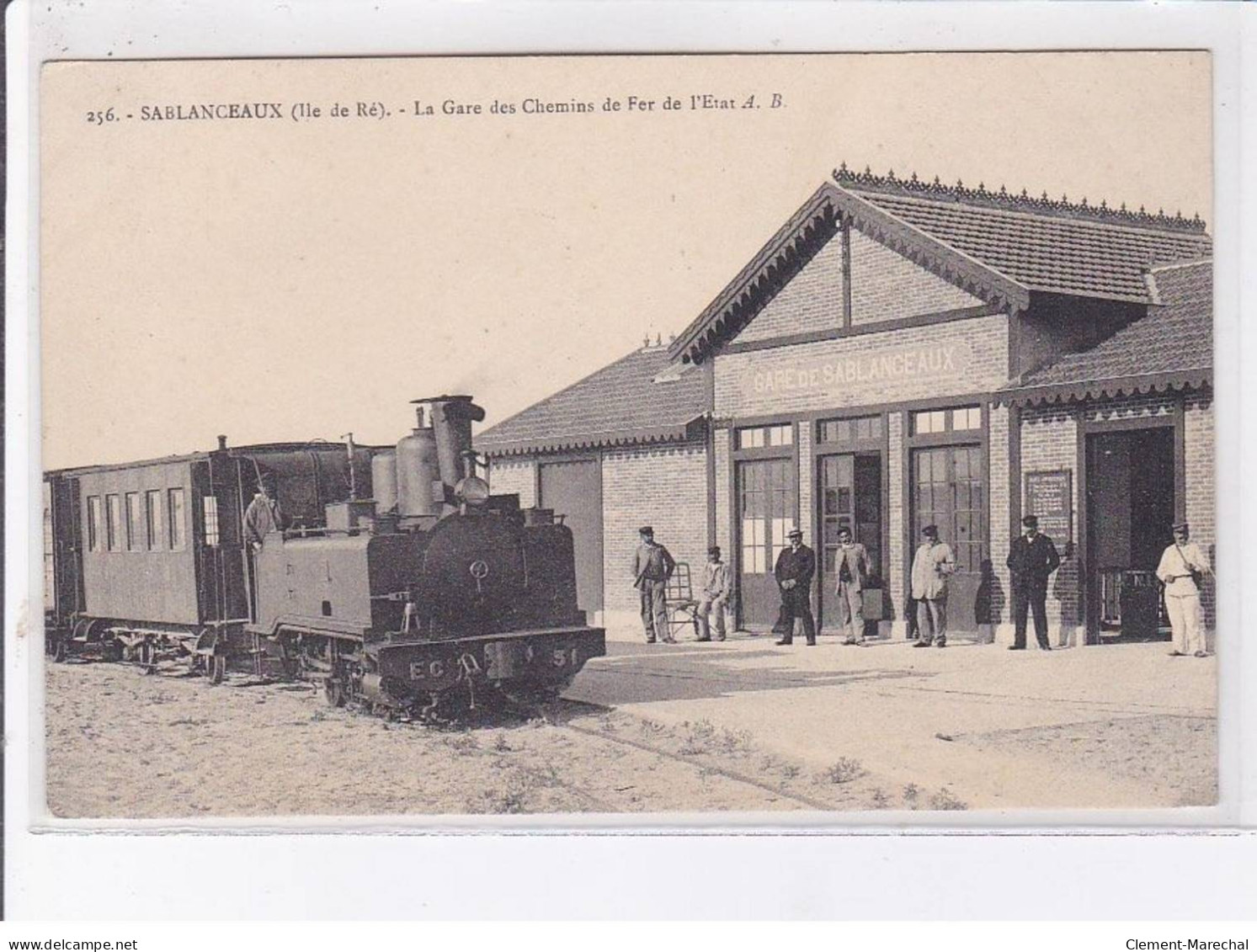 ILE DE RE : SABLANCEAUX: La Gare Des Chemins De Fer De L'état - Très Bon état - Ile De Ré