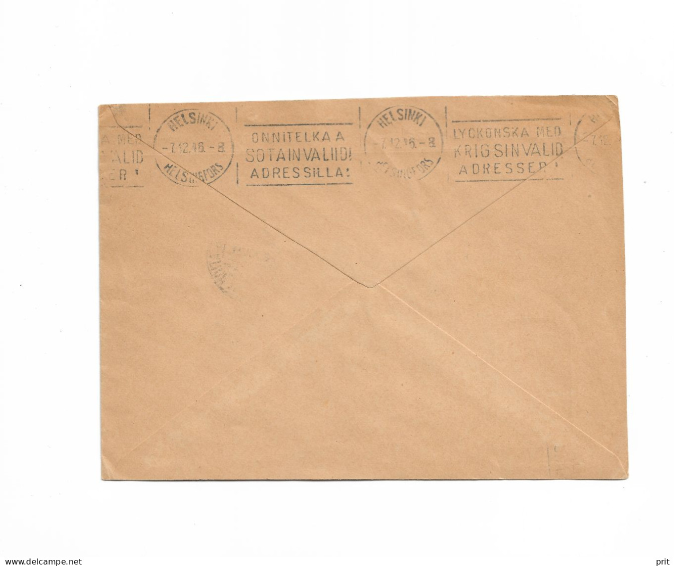 Amsterdam Netherlands Cover To Helsinki Finland 1946 Strip Of Three 7,5c Stamps, N.V.Moens' Handelmaatschappij - Brieven En Documenten