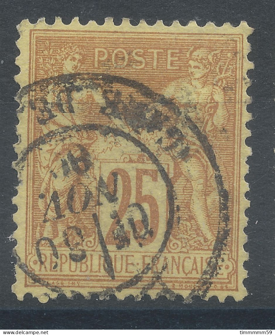 Lot N°82872   N°92, Oblitéré Cachet à Date De PARIS ( Gare De L'est ) - 1876-1898 Sage (Type II)