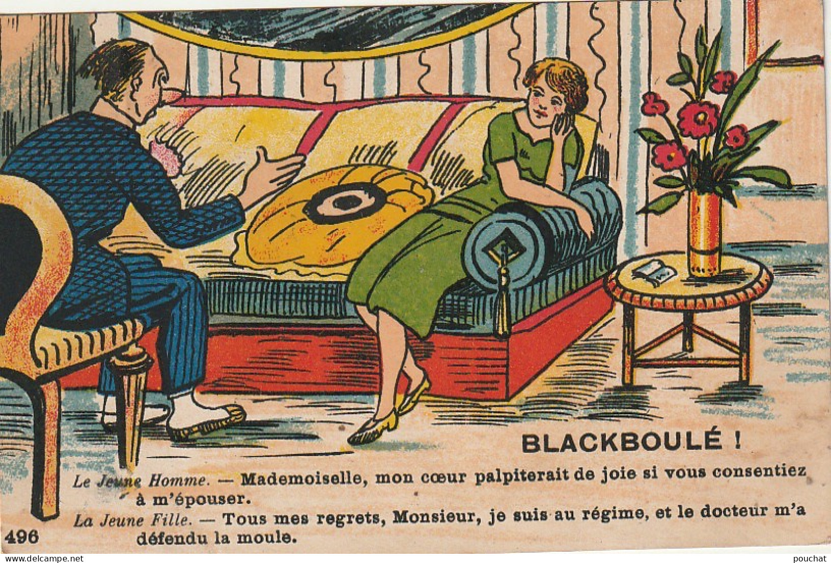 HO Nw (12) " BLACKBOULE " - DEMANDE EN MARIAGE  - ILLUSTRATEUR   - Contemporain (à Partir De 1950)